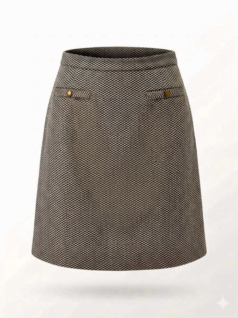 LOFT Black & Tan Patterned Pencil Skirt - Picture 3 of 4